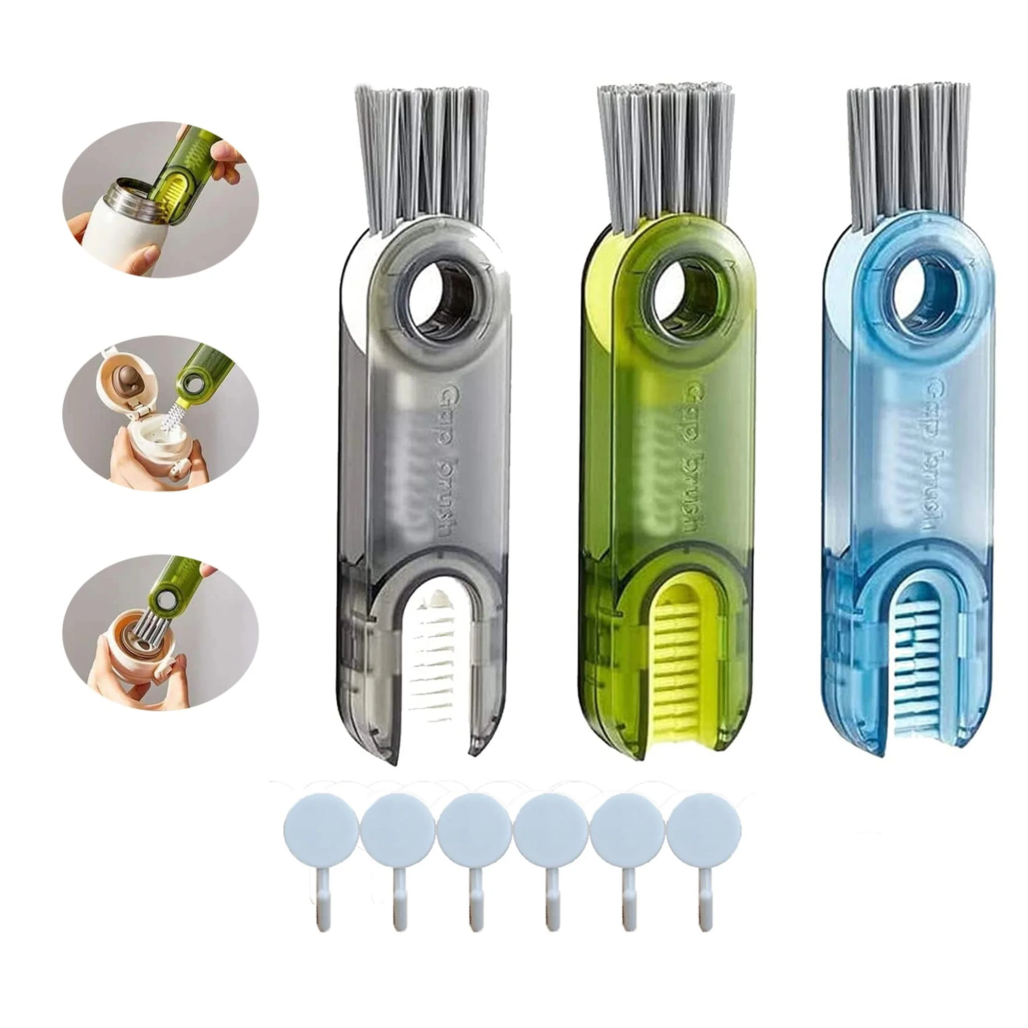 š„Last Day Buy 1 Get 1 Free $8.99 Eachš„Multitrust 3 in 1 U Shaped Bottle Brush