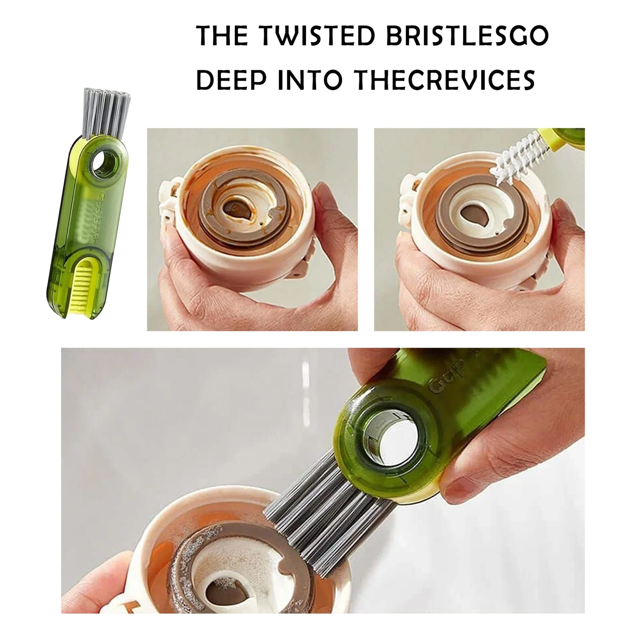 š„Last Day Buy 1 Get 1 Free $8.99 Eachš„Multitrust 3 in 1 U Shaped Bottle Brush - Image 2