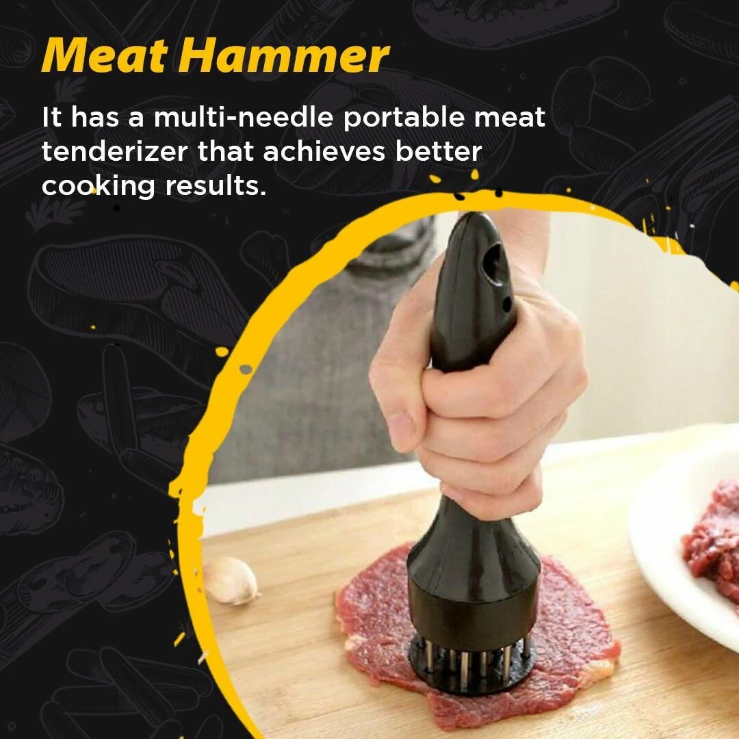 🔥Last Day Buy 1 Get 1 Free $9.99 Each🥩Stainless Steel Meat Tenderizer Needle 21 Pin Steak BBQ Kitchen Cooking Tool - Image 2