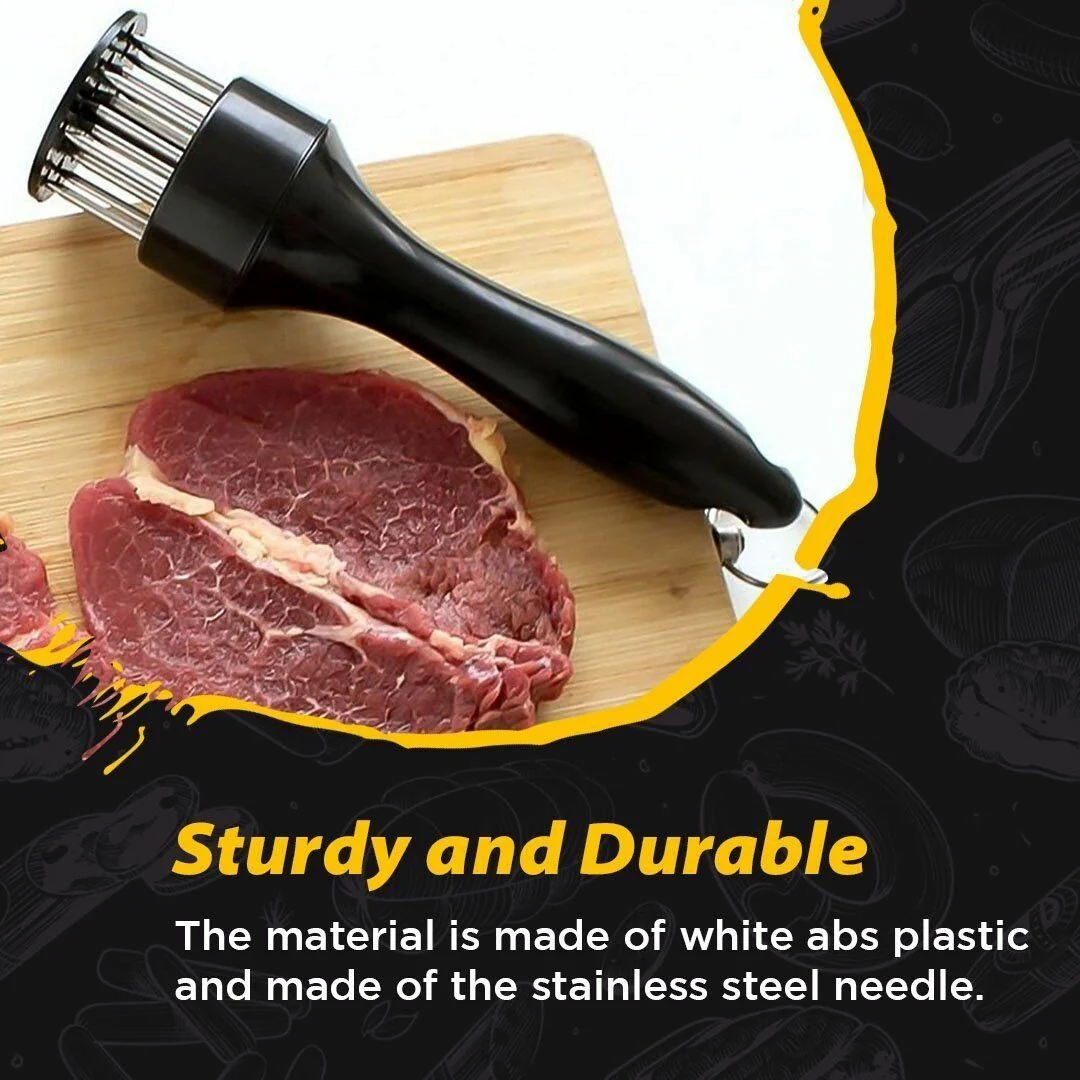 🔥Last Day Buy 1 Get 1 Free $9.99 Each🥩Stainless Steel Meat Tenderizer Needle 21 Pin Steak BBQ Kitchen Cooking Tool - Image 5