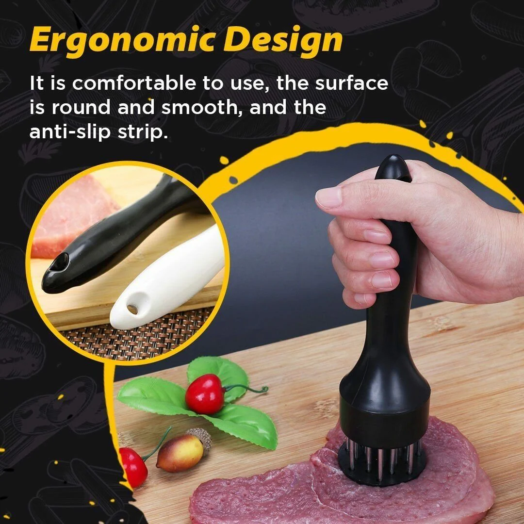 🔥Last Day Buy 1 Get 1 Free $9.99 Each🥩Stainless Steel Meat Tenderizer Needle 21 Pin Steak BBQ Kitchen Cooking Tool - Image 6