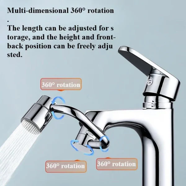 🔥Last Day Buy 2 Get 1 Free $12.99 Each🚰Universal sink faucet✨1440° Rotatable Faucet Aerator Extension - Image 4